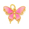 Rack Plating Brass Enamel Pendants KK-Z054-05G-01-1