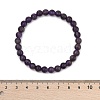 Natural Amethyst Beaded Stretch Bracelets BJEW-D446-B-47-6