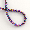 Electroplate Glass Bead Strands EGLA-R094-3mm-02-2
