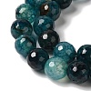 Dyed & Heated Natural Dragon Veins Agate Beads Strands X-G-P539-A01-28-4