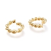 Brass Twisted Open Jump Rings X-KK-M207-01G-01-2