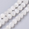 Natural Selenite Beads Strands G-I203-C-6mm-1