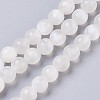 Natural Selenite Beads Strands G-I203-C-6mm-1