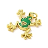 Rack Plating Brass Micro Pave Cubic Zirconia Pendants KK-A200-08G-2