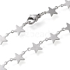 Non-Tarnish 304 Stainless Steel Link Chain Necklaces STAS-I156-26P-2