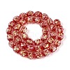 Handmade Foil Glass Beads Strands FOIL-N033-03C-2