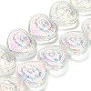 Electroplate Baking Paint Glass Beads Strands EGLA-K061-13A-AB06-1