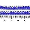 Electroplate Transparent Glass Beads Strands EGLA-A035-T4mm-A21-4