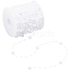 1 Roll Plastic Round Beaded Link Chains DIY-SC0024-96B-1