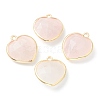 Natural Rose Quartz Pendants X-G-B009-03G-A-1