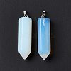 Opalite Double Terminated Pointed Pendants G-G926-01P-09-3