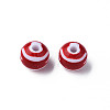 Opaque Striped Acrylic Beads MACR-S373-27A-01-1