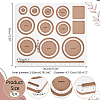Wooden Bead Design Boards WOOD-WH0042-26A-2