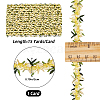 15 Yards Flower Polyester Embroidery Lace Ribbon OCOR-WH0070-77H-2