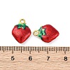 304 Stainless Steel Enamel Pendants STAS-B085-40G-04-3