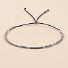 Adjustable Glass Seed Bead Slider Bracelets for Women VT9382-58-1