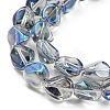 Electroplate Glass Beads Strands EGLA-G037-04A-4