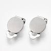 Tarnish Resistant 304 Stainless Steel Clip-on Earring Findings STAS-T045-33B-P-1