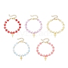 Alloy Cross Charm Bracelets BJEW-JB13490-2