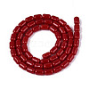 Opaque Glass Beads Strands GLAA-T028-14P-03-2