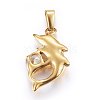 304 Stainless Steel Pendants STAS-P216-24G-2