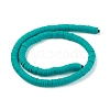 Flat Round Eco-Friendly Handmade Polymer Clay Beads CLAY-R067-8.0mm-07-3