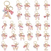 Resin & Acrylic & Faux Suede Tassel Keychain KEYC-YW00124-01-2
