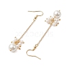 Shell Pearl Beaded Dangle Earring EJEW-TA00516-4