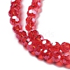 Electroplate Transparent Glass Beads Strands EGLA-A035-T4mm-A07-3