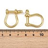 Brass D-Ring Anchor Shackle Clasps X-KK-A257-08G-3