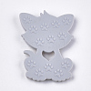 Food Grade Eco-Friendly Silicone Kitten Cabochons SIL-T052-08G-2