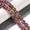 Handmade Gold Sand Lampwork Beads LAMP-Z009-01I-2