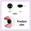 Acrylic Half Round Beads OACR-PH0004-63A-4