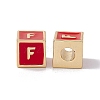Rack Plating Brass Enamel Beads KK-B060-04G-03F-1