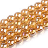 Electroplate Transparent Glass Beads Strands GLAA-T032-T8mm-AB08-1