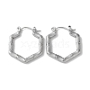 Non-Tarnish 304 Stainless Steel Hoop Earrings STAS-Z052-10P-1