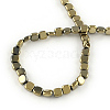 Electroplated Non-magnetic Synthetic Hematite Beads Strands G-R259-51F-2