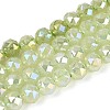 Anti-Tarnish Electroplate Glass Beads Strands GLAA-N064-6mm-07-1