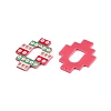 Flower Theme Printed Acrylic Pendants OACR-T028-14A-1