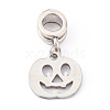 304 Stainless Steel European Dangle Charms PALLOY-JF00624-04-2
