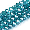 Electroplate Glass Beads Strands EGLA-A034-T4mm-A33-1