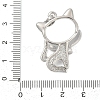 Brass Pendant Cabochon Settings KK-S521-17H-P-3