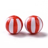 Opaque Acrylic Stripe Beads LS-OACR-E009-02E-2