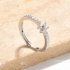 S925 Sterling Silver Adjustable Letter Rings for Women RJEW-M068-01P-N-1