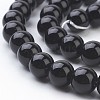 Synthetic Black Stone Beads Strands X-GSR4mmC044-2