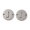 Non-Tarnish 201 Stainless Steel Hollow Flat Round Links FIND-R149-03J-P-1