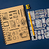 Rubber Clear Stamps DIY-WH0251-009-3