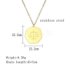 Constellation Libra Stainless Steel Pendant Necklaces for Women SK1865-1-4