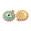 304 Stainless Steel Enamel Pendants STAS-U061-35G-01-2