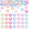 50Pcs Luminous Transparent Acrylic Beads LACR-TA0001-11-1